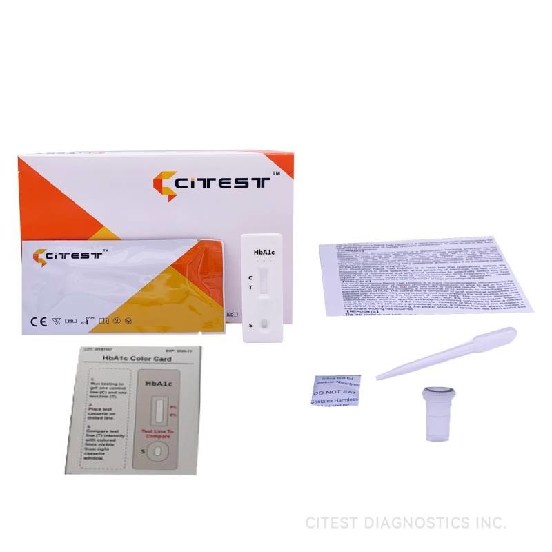 Citest CE HbA1c Glycated Hemoglobin Test Whole Blood Health Rapid Test
