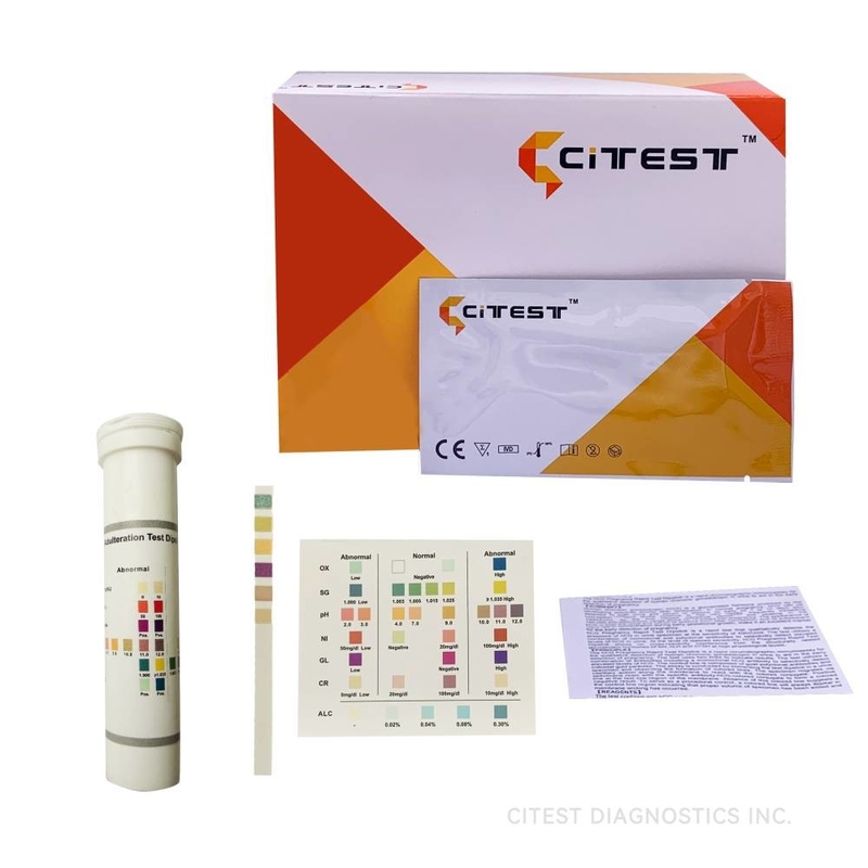 Semi Quantitative Biochemistry Test Kit Convenient Urine Adulteration Test Dipstick