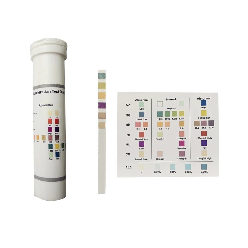 Semi Quantitative Biochemistry Test Kit Convenient Urine Adulteration Test Dipstick