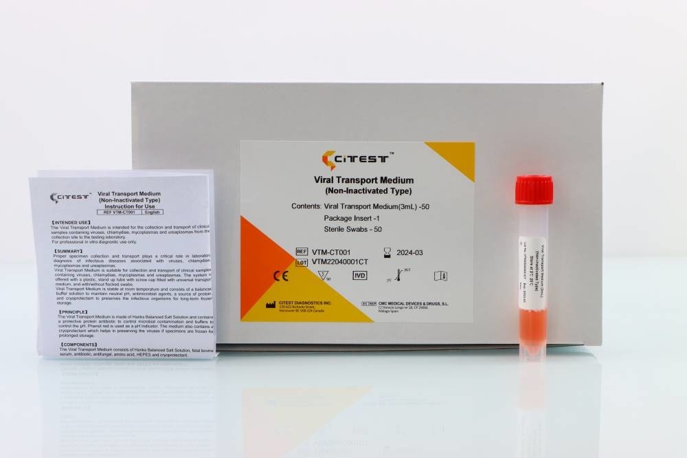 Laboratory Biochemistry Test Kit Non Inactivated Viral Transport Medium Vtm Test Kit