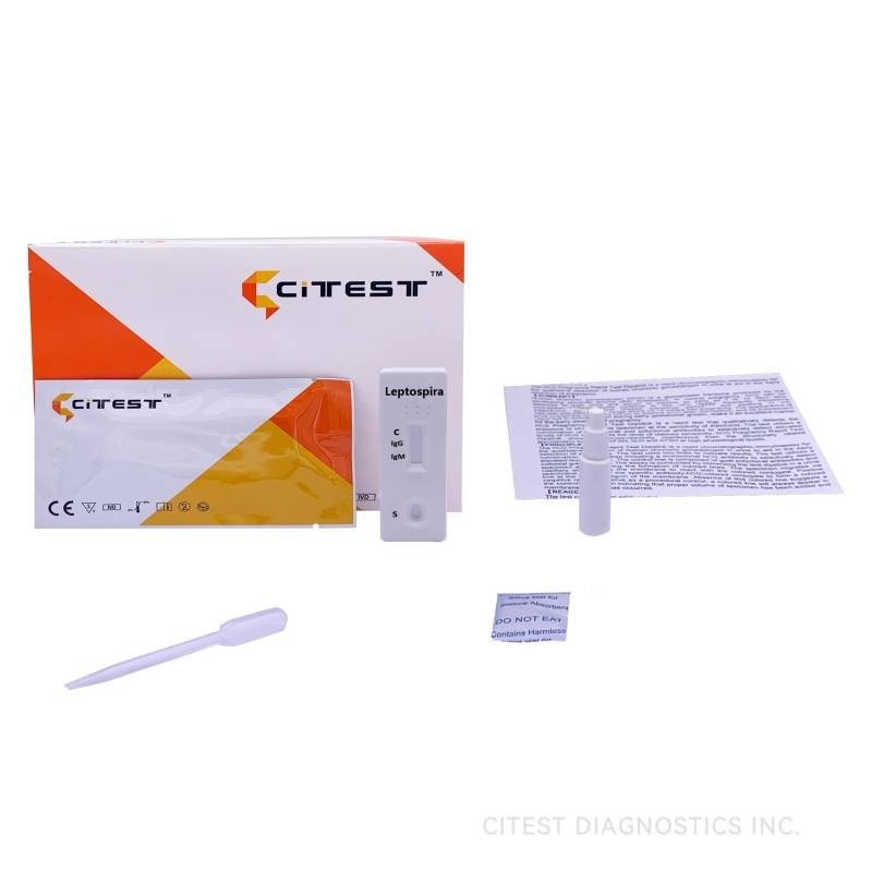 CE ILEP-402 Leptospira IgG IgM Test Cassette Whole Blood Serum Plasma