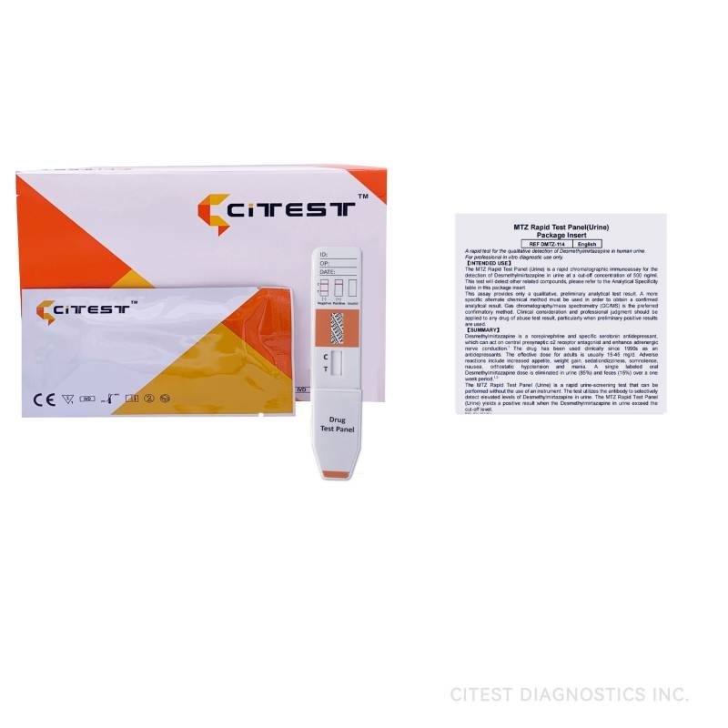 MTZ Rapid Test Panel(Urine),  Desmethylmirtazapine detect, Drug Abuse Test Kit